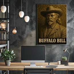 Buffalo Bill Western Portrait: Cultural or Heritage Poster