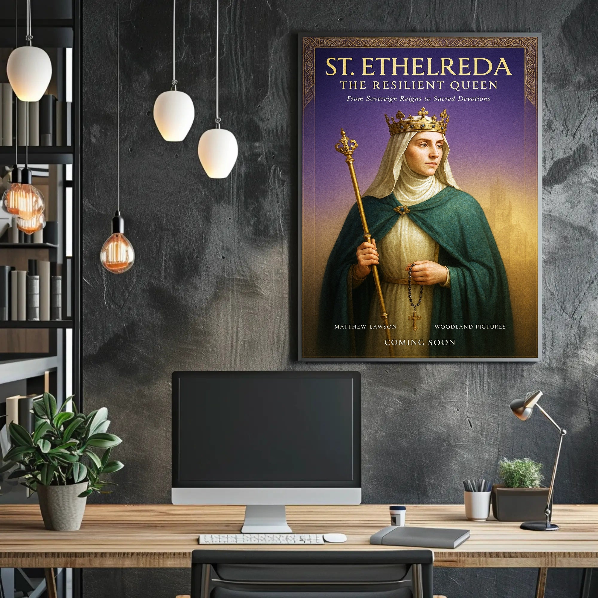 St. Ethelreda The Resilient Queen Poster PosterGoat