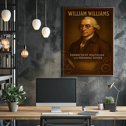 William Williams Vintage Historical Presidential Poster