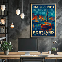 Harbor Frost Portland, Maine Poster