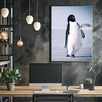 Curious Penguin Portrait Poster