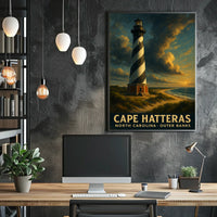 Cape Hatteras Lighthouse Coastal Collectors Nautical Poster