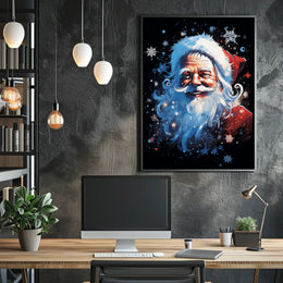 Santa Claus Festive Art Print Poster Abstract, Artistic Category