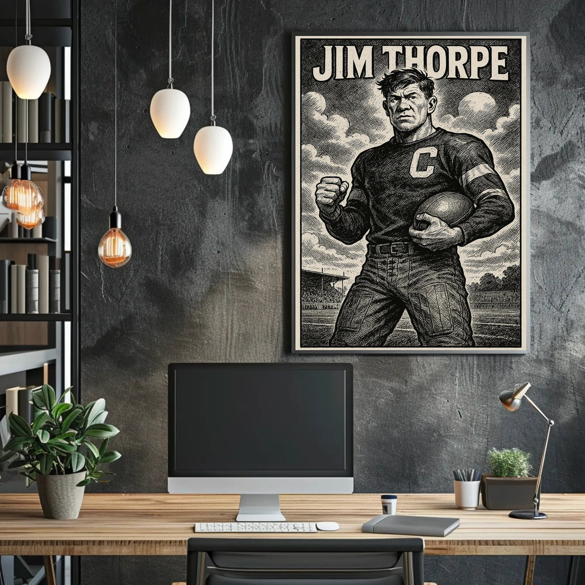 Jim Thorpe Legendary Athlete Poster