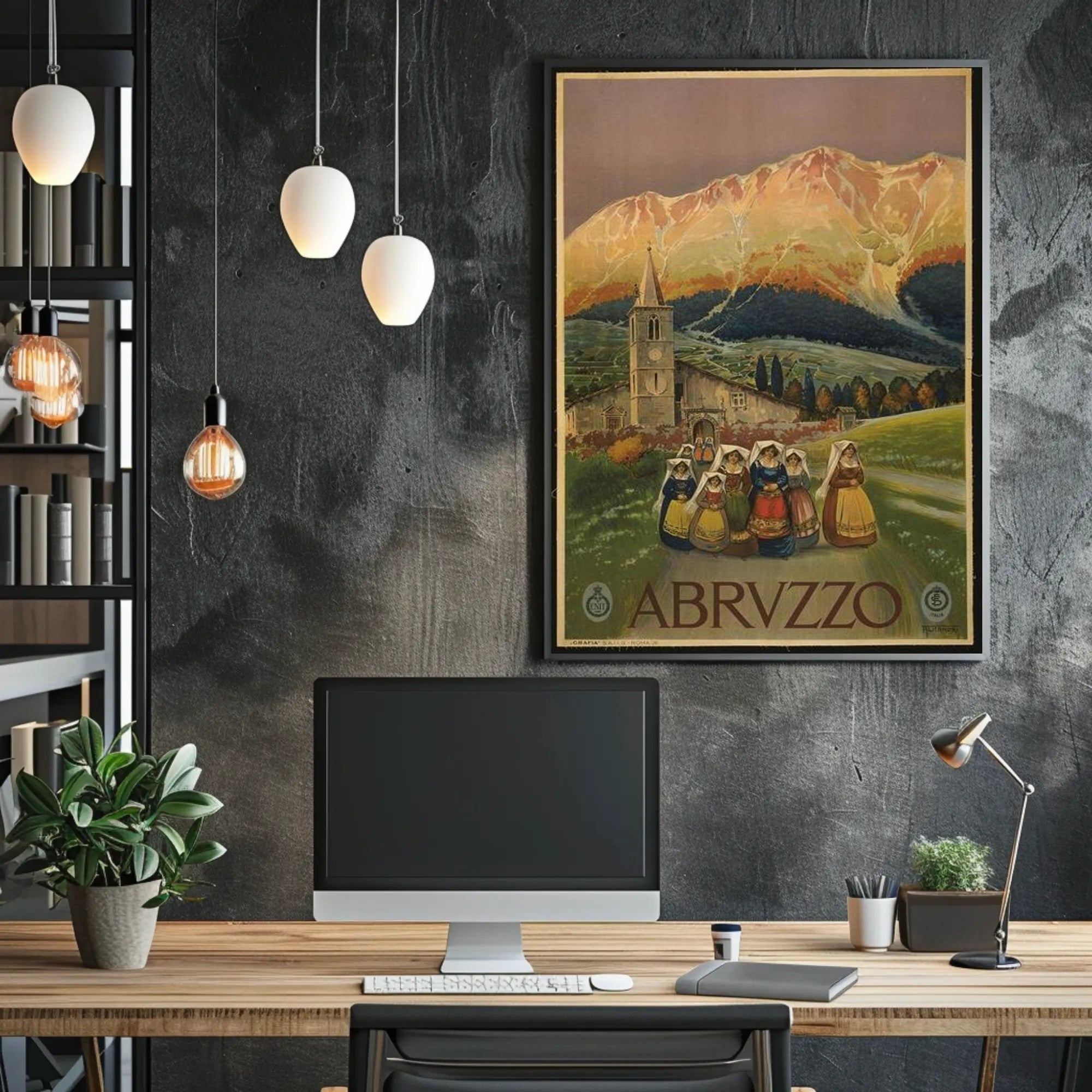 Abruzzo Scenic Art Print Poster for Home Decor and Travel Enthusiasts PosterGoat