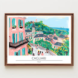 Vibrant Cagliari Poster PosterGoat
