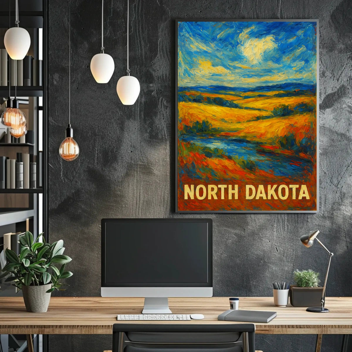 North Dakota Landscape Poster