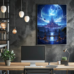 Celestial Cityscape Poster