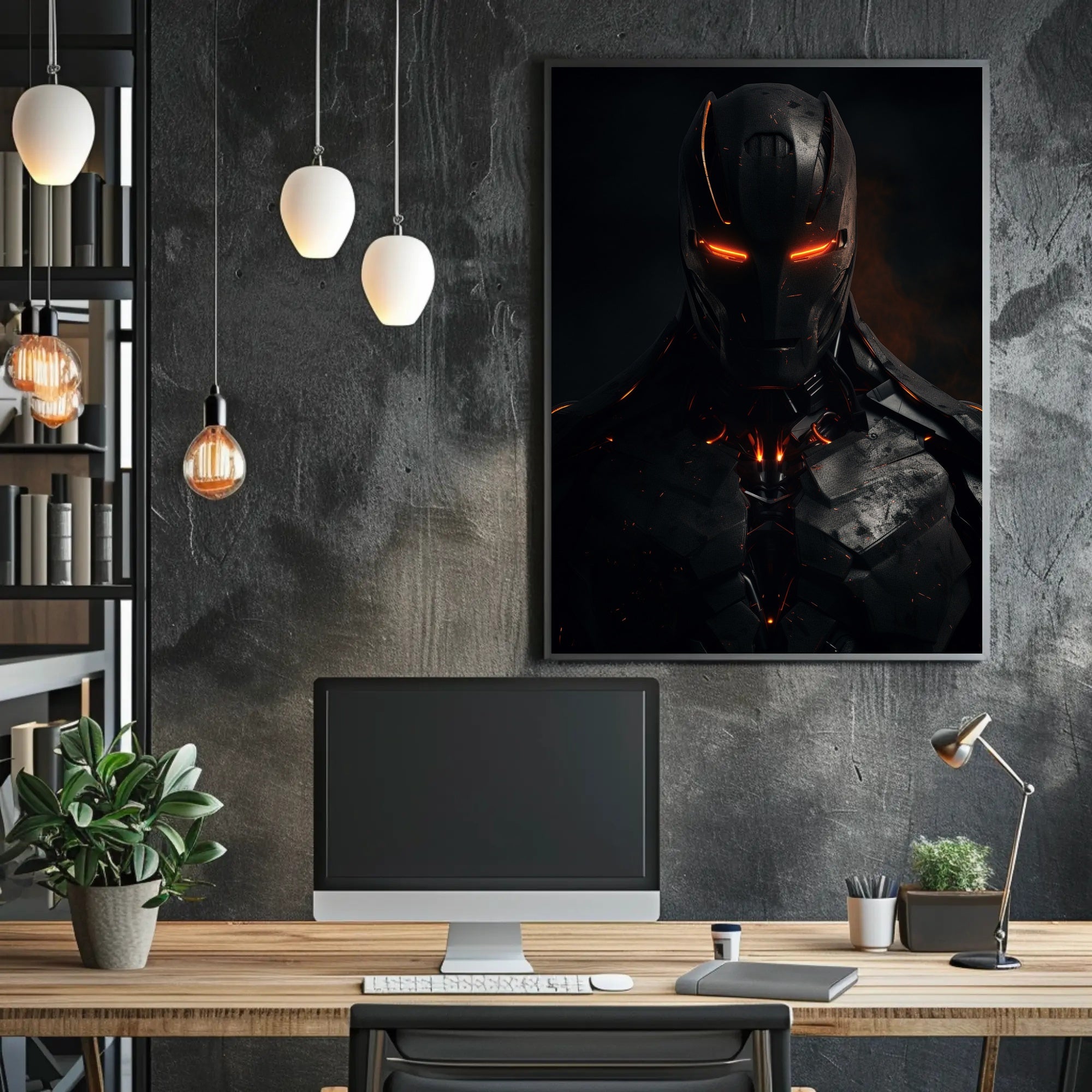 Futuristic Warrior Poster