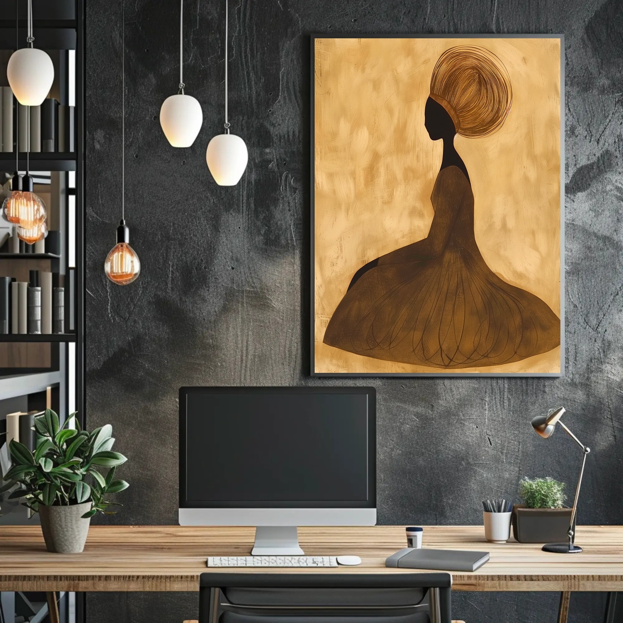 Silhouette Elegance Poster Scenic Minimalist Wall Art