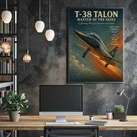 T-38 Talon Jet Vintage Military Recruitment Poster