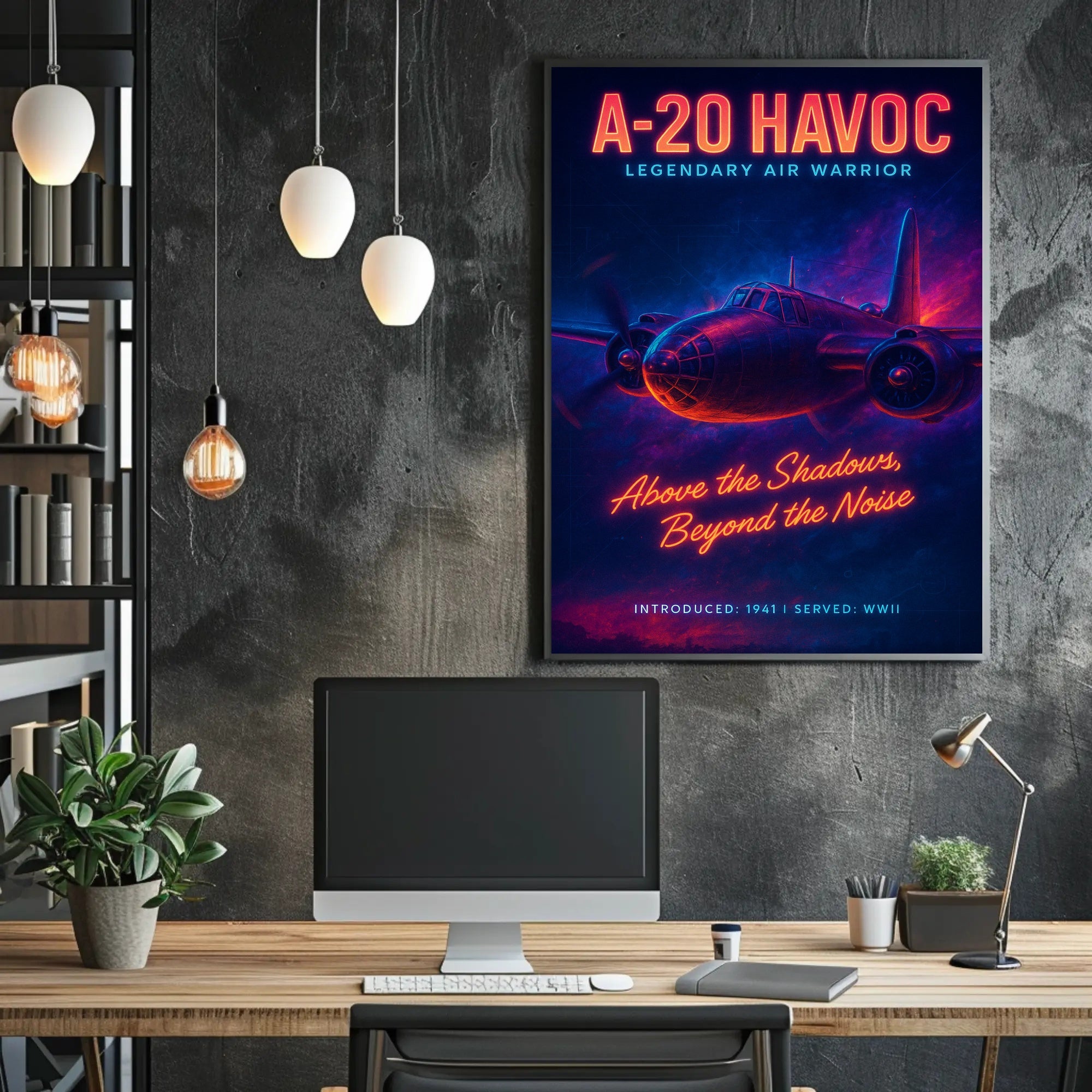 A-20 Havoc WWII Poster: Vintage Aircraft Art Collection