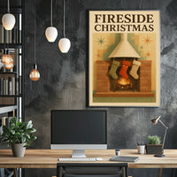Fireside Christmas Poster