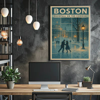 Snowfall On The Common Poster
