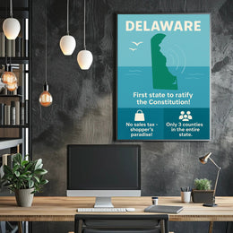 Delaware Shoppers Paradise Wall Art Print PosterGoat