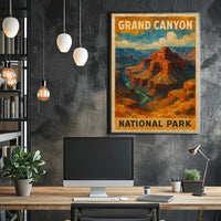 Grand Canyon National Park Explorer Vintage Decor Poster