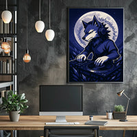 Dj Wolf Under The Moon Poster