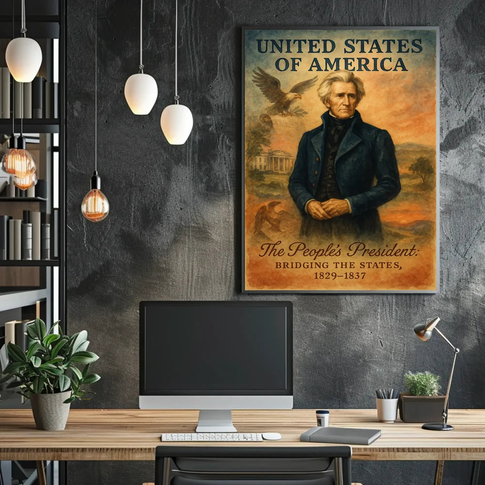 PUNITED ‘ATES Satirical American Culture Poster