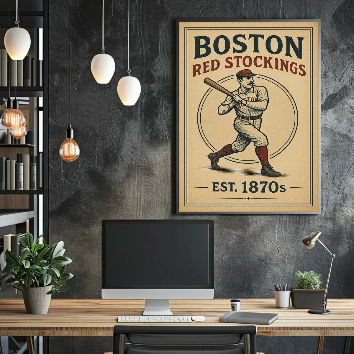 Boston Red Stockings Est. 1870s Poster