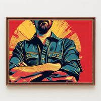 Empowering Retro Pop-Art Poster: Strength and Revolution