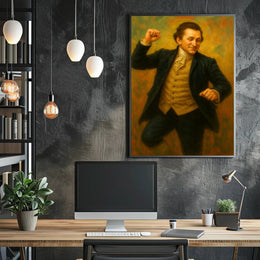 President James Monroe Funny Fist Pump Poster