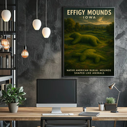 Effigy Mounds Of Iowa Poster