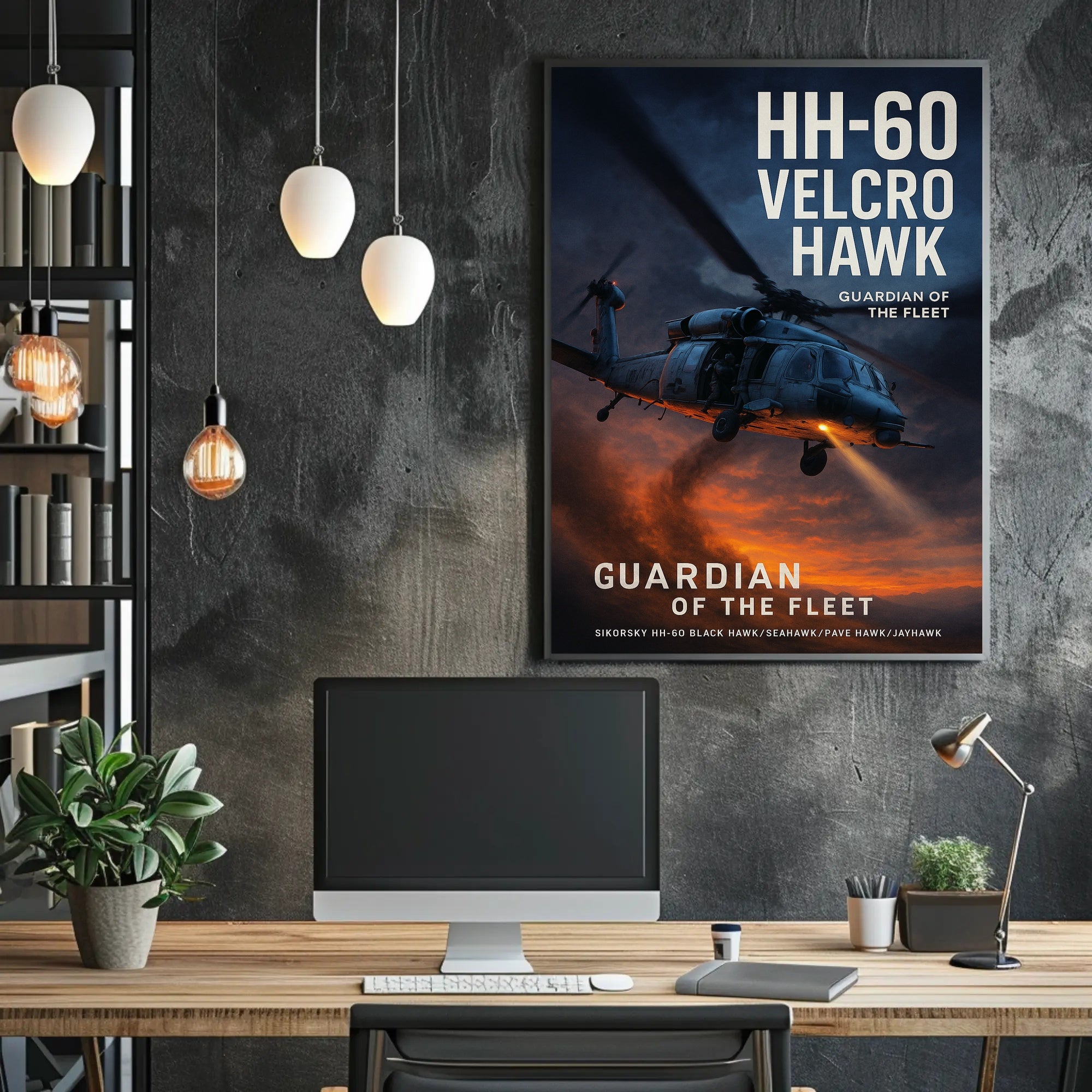 HH-60 Velcro Hawk Poster PosterGoat