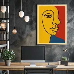 Vibrant Abstract Portrait Poster