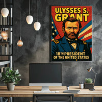 Ulysses S Grant 18th President Poster Wall Art Decor