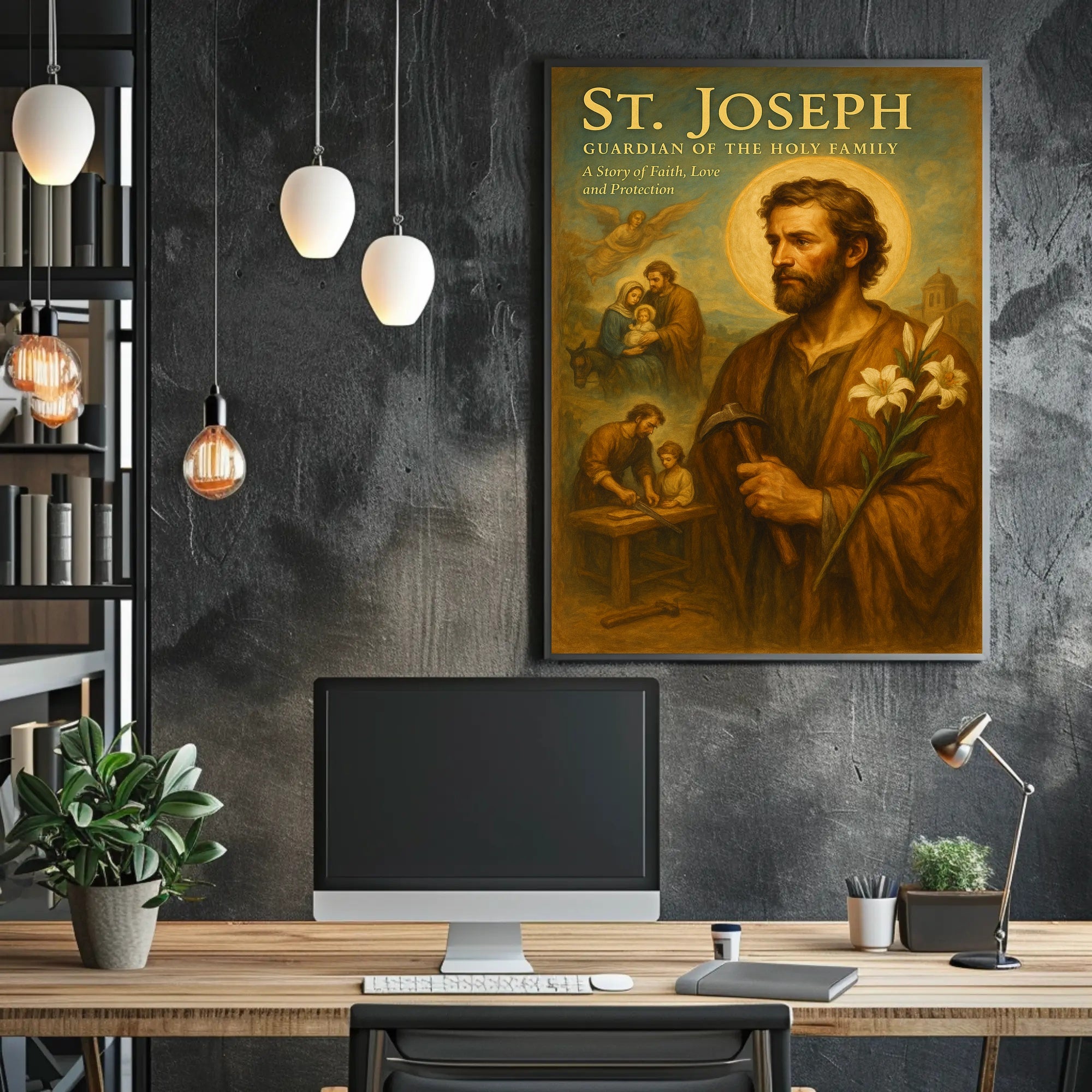 St. Joseph Guardian Of The Holy Family Poster