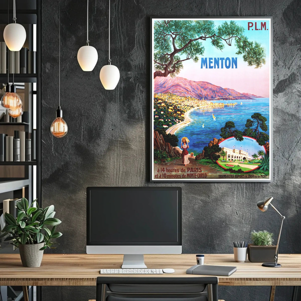 Menton Travel Poster
