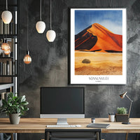 Sossusvlei Sand Dunes Namibia Travel Poster PosterGoat