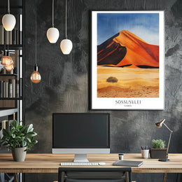 Sossusvlei Sand Dunes Namibia Travel Poster PosterGoat