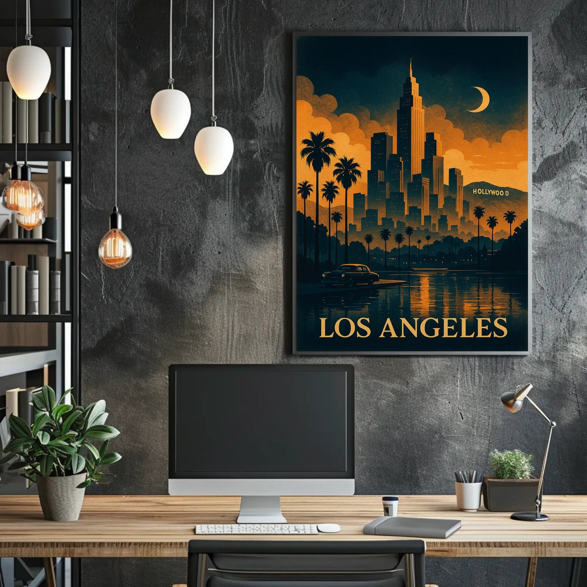 Los Angeles Nightscape Poster