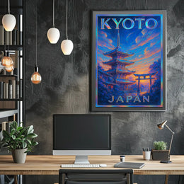 Kyoto, Japan A Scenic Tribute Poster