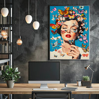 Butterfly Reverie Colorful Surreal Wall Art Print