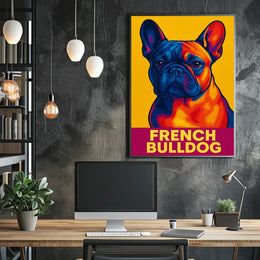 French Bulldog Pop Art Poster