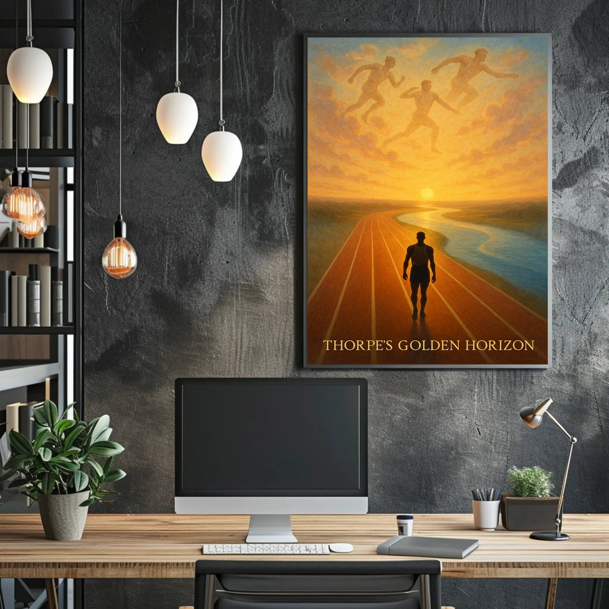 Thorpes Golden Horizon Jim Thorpe Poster