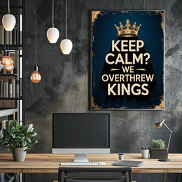 Revolutionary Crown Poster: A Bold Political Statement Poster