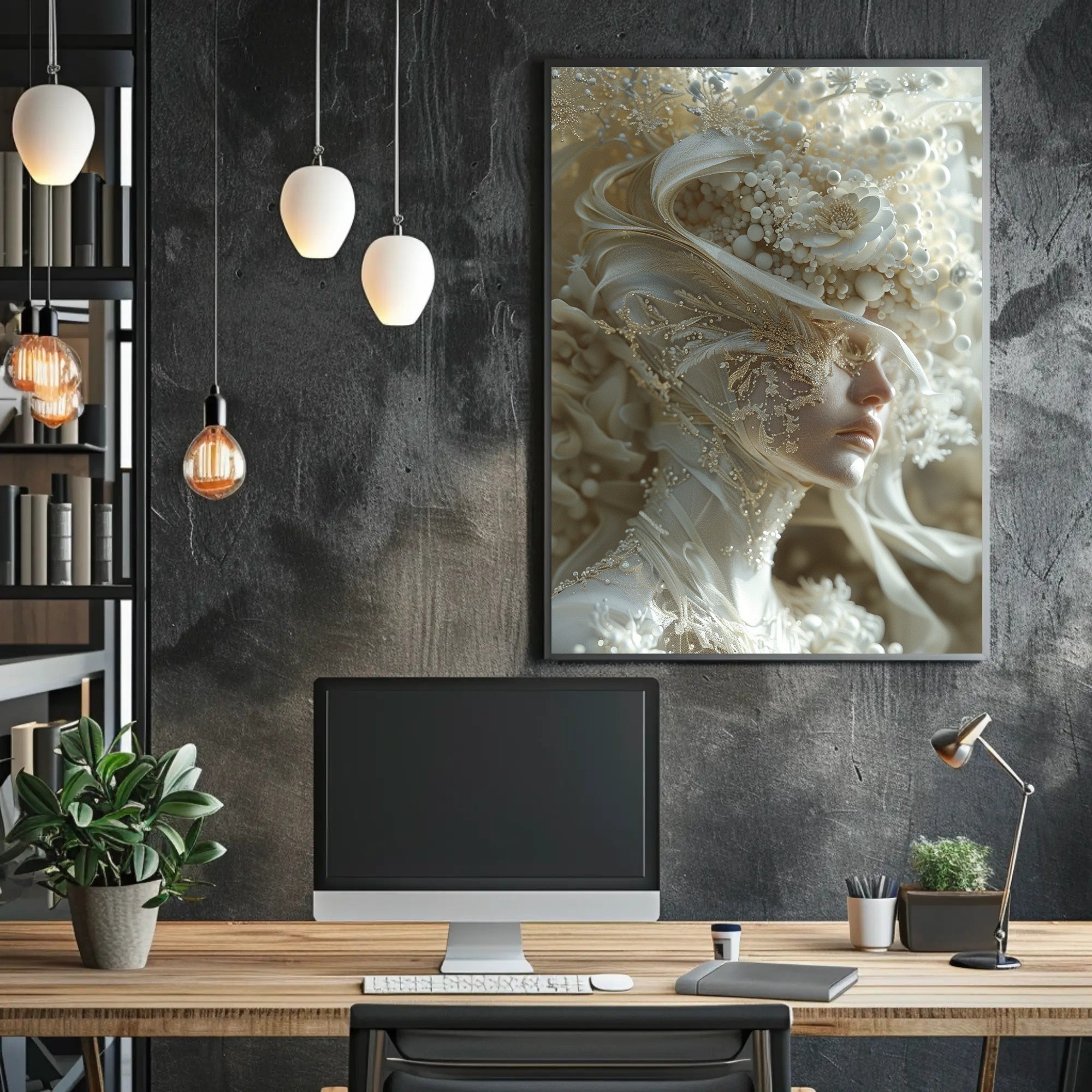 Mystical Library Fantasy Magic Adventure Poster PosterGoat
