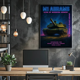 M1 Abrams Icon Of Modern Armor Modern Poster