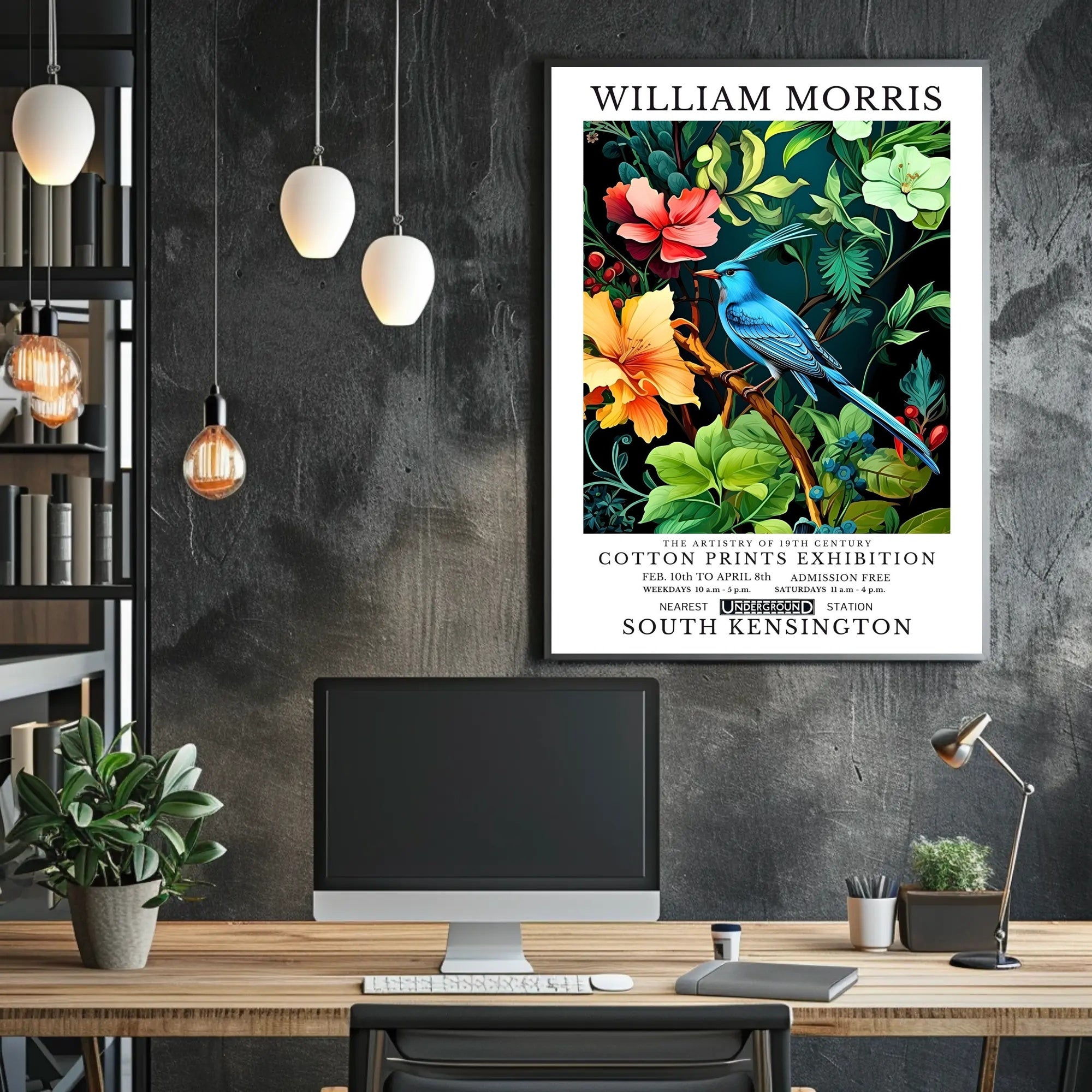 19th-Century William Morris Cotton Prints Artistic Poster