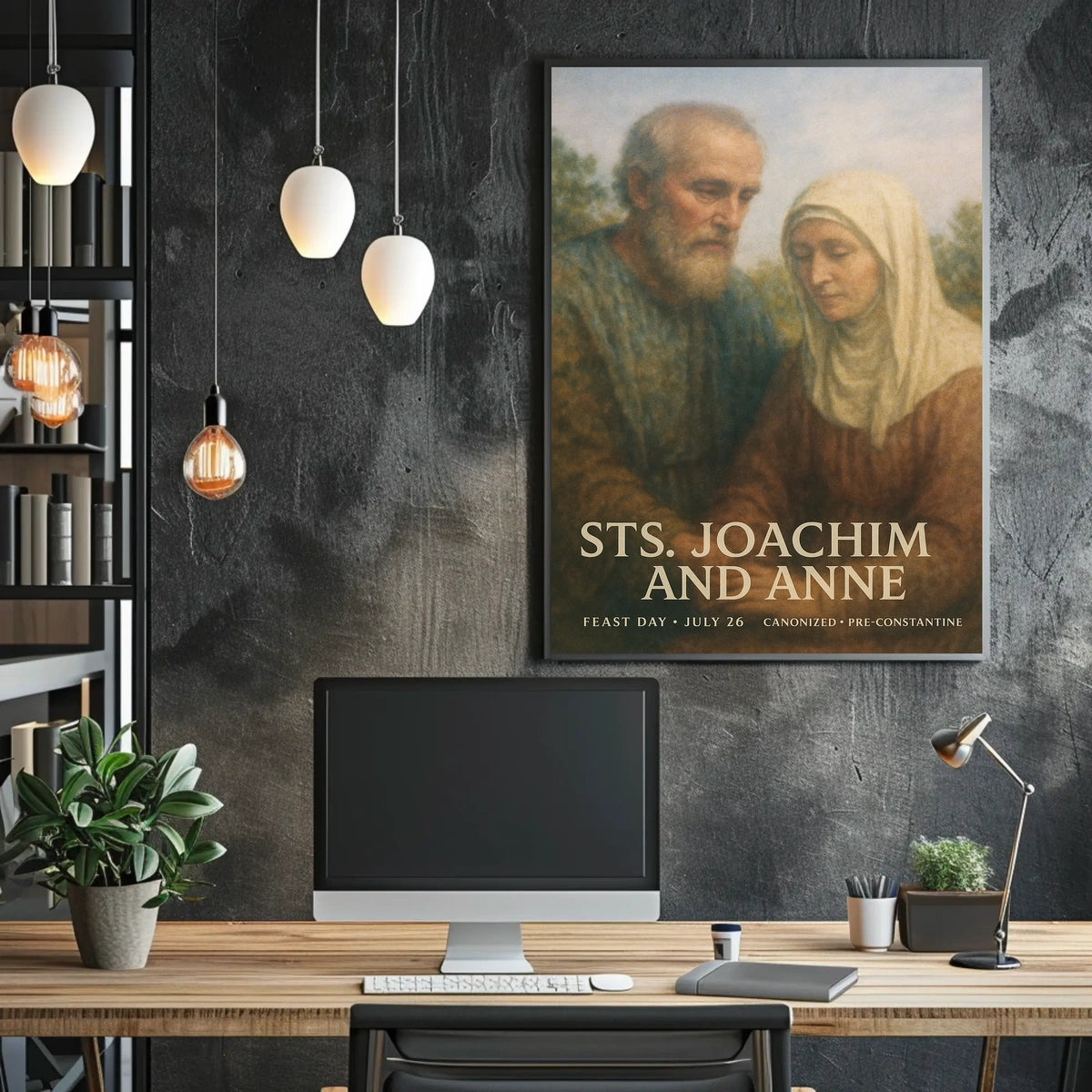 Saints Joachim And Anne Poster