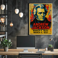 Andrew Jackson 7th President of the United States Street Art Mashup Poster