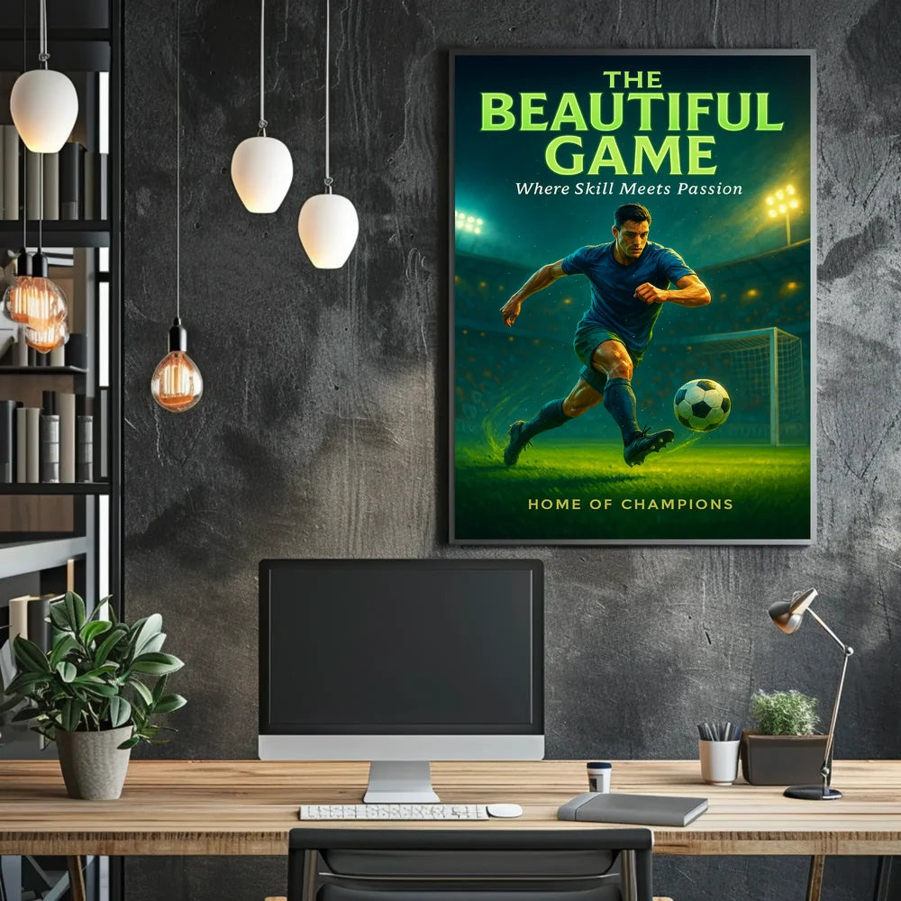 The Beautiful Game Soccer Sports Poster PosterGoat