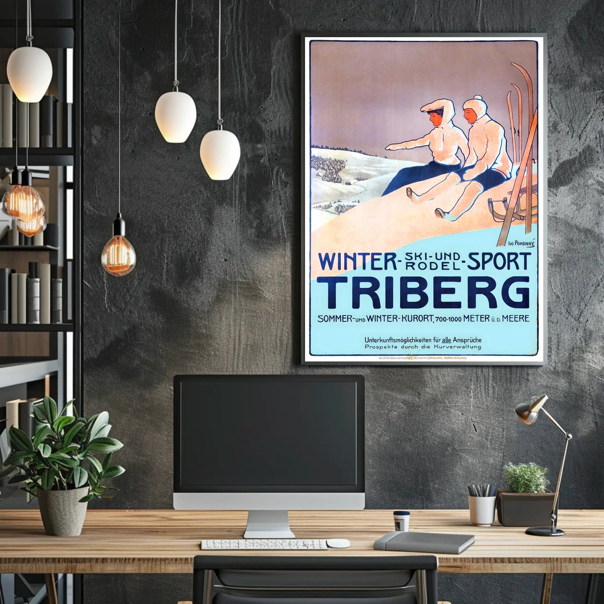 Winter Sports in Triberg Poster