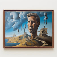 Surreal Face in Desolate Landscape - Abstract or Artistic Poster