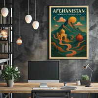 Afghanistan A Surrealist Interpretation Poster