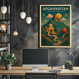 Afghanistan A Surrealist Interpretation Poster