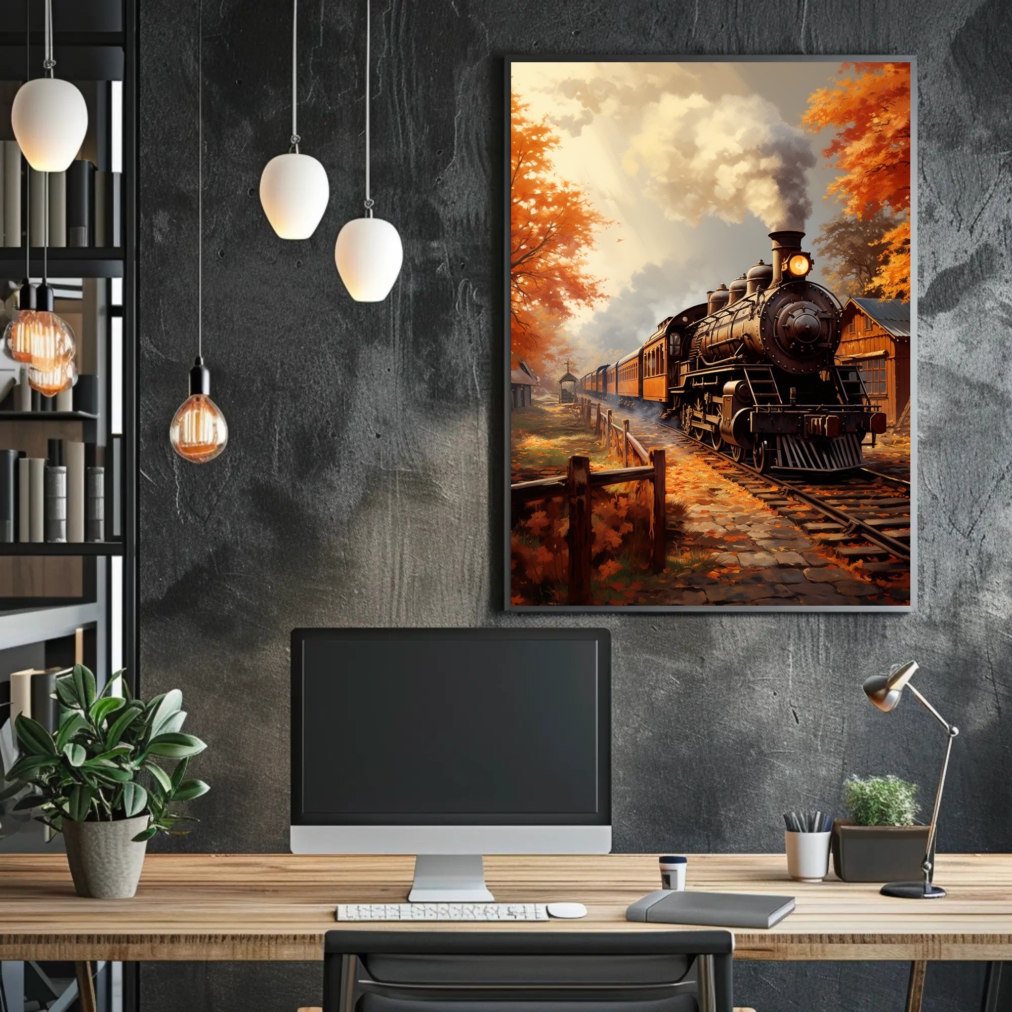 Autumn Steam Journey Poster